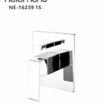 وجه خلاط دفن مربع اسود خطين NE-16239