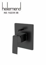 ⁦وجه خلاط دفن مربع اسود خطين NE-16239⁩ - الصورة ⁦3⁩