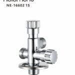 محبس زاويه مزدوج كروم 1/2*1/2   NE-16602