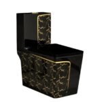 كرسي قطعة واحدة اسود ذهبي 250mm