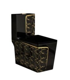 كرسي قطعة واحدة اسود ذهبي 250mm