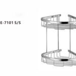 رف زاوية شبك استيل طبقتين7101
