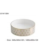 حوض مغسلة دائري ذهبي فوق الرخام NE-12141