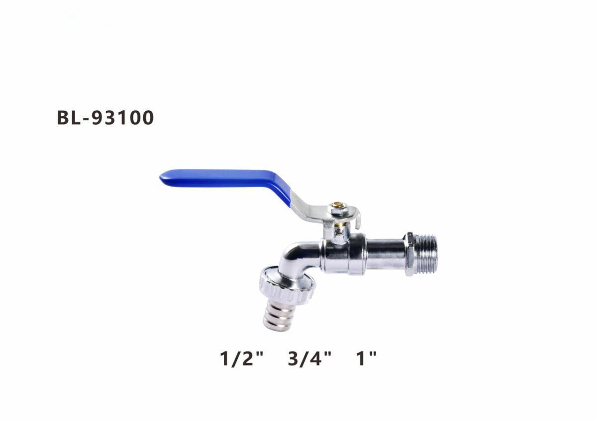 ⁦بزبوز هواء كروم يد ازرق BL-93100⁩ - الصورة ⁦1⁩