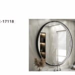 مرايا ليد دائري اطار اسود NE-17118