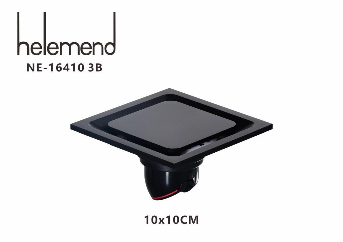 ⁦صفاية استيل -اسود  مربع   NE-16410⁩ - الصورة ⁦2⁩