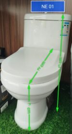 ⁦كرسي حمام افرنجي للاطفال ابيض قطعة واحدة هيلمند صيني NE-01⁩ - الصورة ⁦2⁩