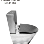 كرسي حمام افرنجي استيل قطعة واحدة هيلمند صيني NE-11108