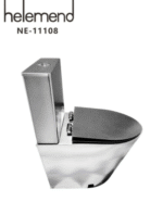 كرسي حمام افرنجي استيل قطعة واحدة هيلمند صيني NE-11108