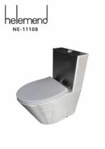 ⁦كرسي حمام افرنجي استيل قطعة واحدة هيلمند صيني NE-11108⁩ - الصورة ⁦2⁩