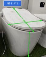 ⁦كرسي حمام معلق ابيض هيلمند صيني NE-11112⁩ - الصورة ⁦2⁩