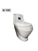 ⁦كرسي حمام افرنجي ابيض قطعة واحدة هيلمند صيني NE-11202 UF⁩ - الصورة ⁦3⁩