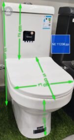 ⁦كرسي حمام افرنجي قطعة واحدة  هيلمند صيني NE-11208⁩ - الصورة ⁦4⁩