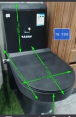 ⁦كرسي حمام افرنجي قطعة واحدة  هيلمند صيني NE-11208⁩ - الصورة ⁦5⁩