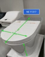 ⁦كرسي حمام معلق ابيض هيلمند صيني NE-11317⁩ - الصورة ⁦2⁩