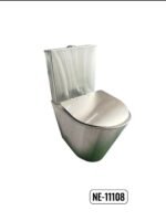 ⁦كرسي حمام افرنجي استيل قطعة واحدة هيلمند صيني NE-11108⁩ - الصورة ⁦3⁩