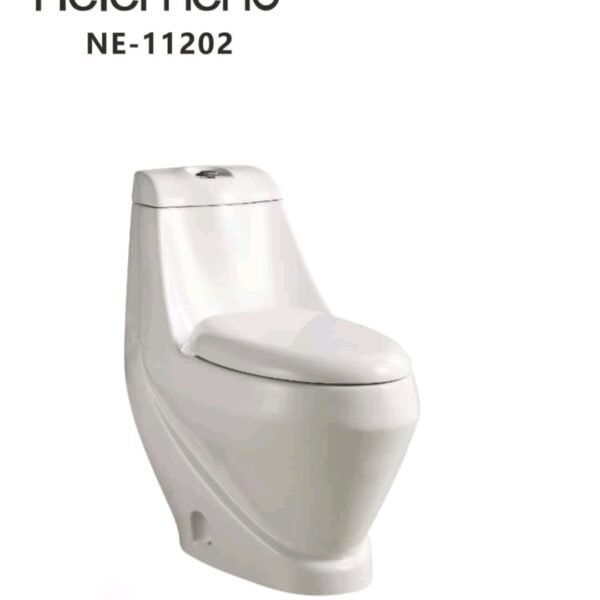 كرسي حمام افرنجي ابيض قطعة واحدة هيلمند صيني NE-11202 UF