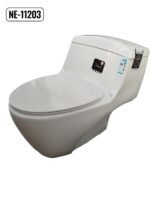 ⁦كرسي حمام افرنجي ابيض قطعة واحدة هيلمند صيني NE-11203 UF⁩ - الصورة ⁦3⁩