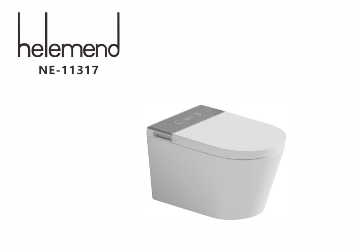 ⁦كرسي حمام معلق ابيض هيلمند صيني NE-11317⁩ - الصورة ⁦1⁩