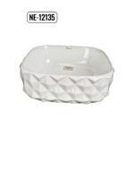 ⁦حوض مغسلة فوق الرخام اسود- ابيض  هيلمند صيني NE-12135⁩ - الصورة ⁦6⁩