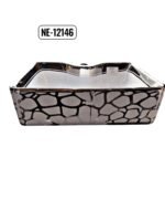 ⁦حوض مغسلة فوق الرخام ذهبي-فضي- هيلمند صيني NE-12146⁩ - الصورة ⁦4⁩