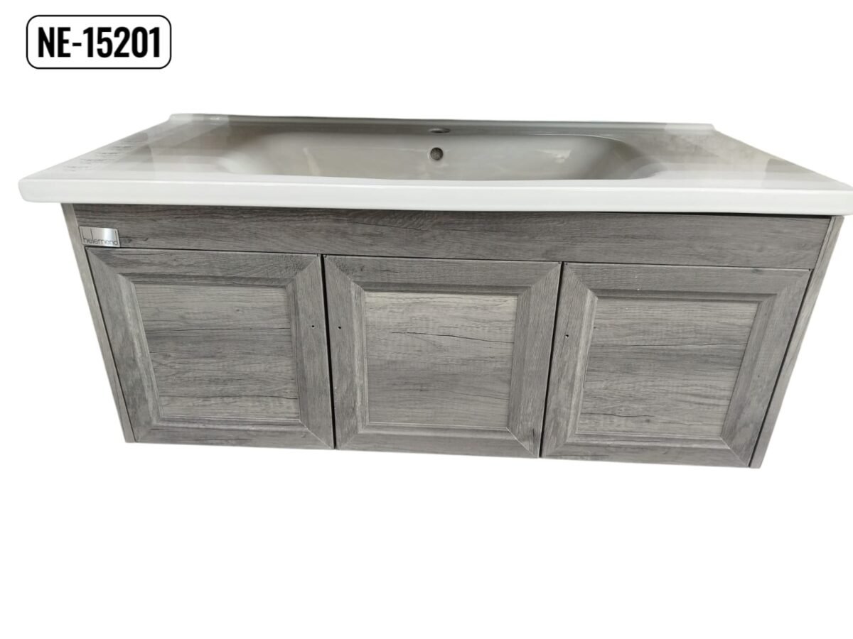 ⁦مغسلة مع دولاب  هيلمند  ابيض صيني NE-15201⁩ - الصورة ⁦3⁩