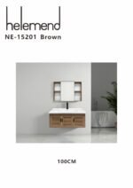 ⁦مغسلة مع دولاب  هيلمند  ابيض صيني NE-15201⁩ - الصورة ⁦6⁩