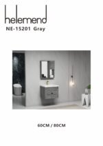 ⁦مغسلة مع دولاب  هيلمند  ابيض صيني NE-15201⁩ - الصورة ⁦4⁩