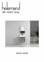 ⁦مغسلة مع دولاب  هيلمند  ابيض صيني NE-15201⁩ - الصورة ⁦10⁩