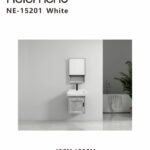 مغسلة مع دولاب  هيلمند  ابيض صيني NE-15201