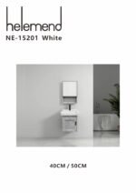 مغسلة مع دولاب  هيلمند  ابيض صيني NE-15201