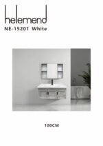 ⁦مغسلة مع دولاب  هيلمند  ابيض صيني NE-15201⁩ - الصورة ⁦8⁩