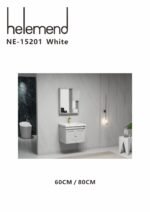 ⁦مغسلة مع دولاب  هيلمند  ابيض صيني NE-15201⁩ - الصورة ⁦9⁩