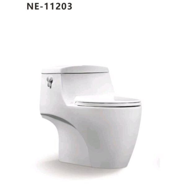 كرسي حمام افرنجي ابيض قطعة واحدة هيلمند صيني NE-11203 UF