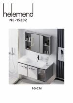 مغسلة مع دولاب  هيلمند  ابيض صيني NE-15202