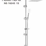 مسطرة دش مع سماعة وعمود مربع هيلمند صيني NE-16245