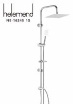 مسطرة دش مع سماعة وعمود مربع هيلمند صيني NE-16245