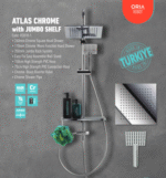 مسطرة دش مع سماعة   مربع تركي R-2010