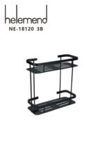 رف زاوية شبك  اسود  -كروم  NE-18120