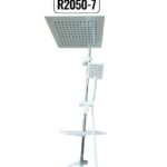 مسطرة دش مع سماعة مربع ابيض  تركي R-2050-7