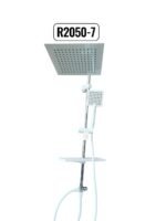 مسطرة دش مع سماعة مربع ابيض  تركي R-2050-7