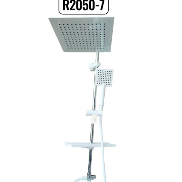 مسطرة دش مع سماعة مربع ابيض  تركي R-2050-7