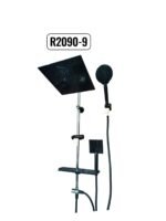 مسطرة دش مع سماعة مربع اسود تركي R-2090-9