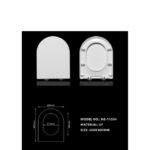 غطاء كرسي كومبكت ابيض NE-11504