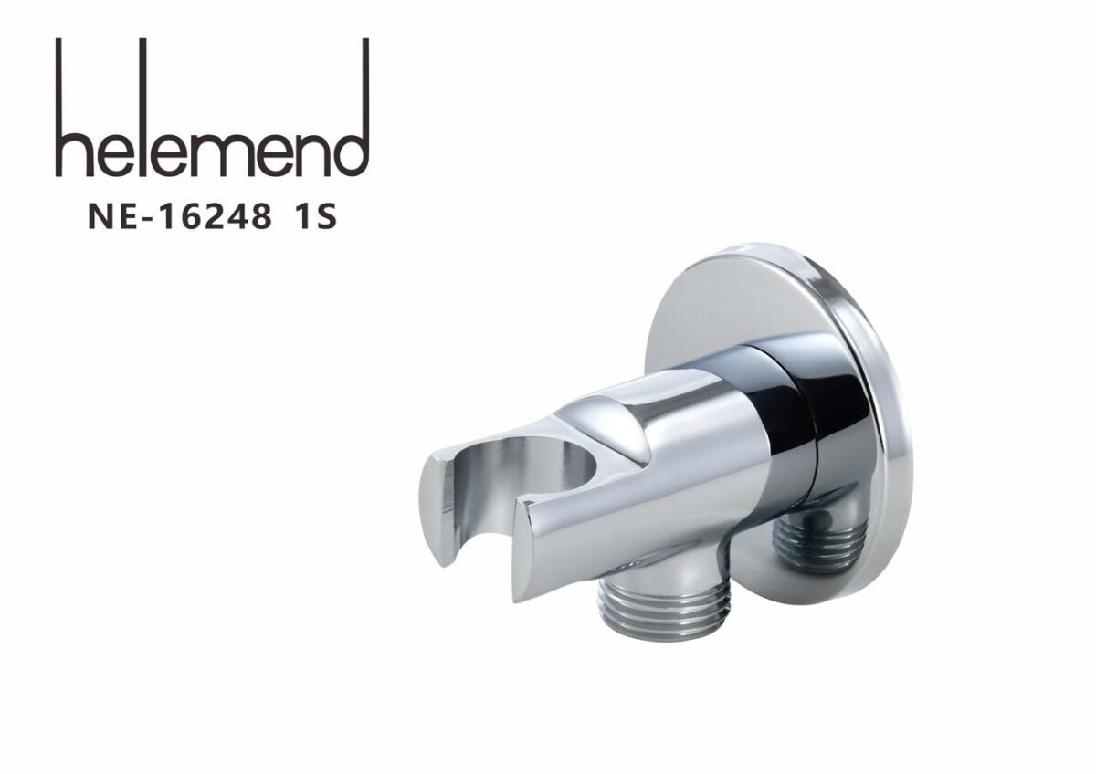 ⁦كوع صباب شطاف دائري مع قاعدة اسود NE-16248 3B⁩ - الصورة ⁦3⁩