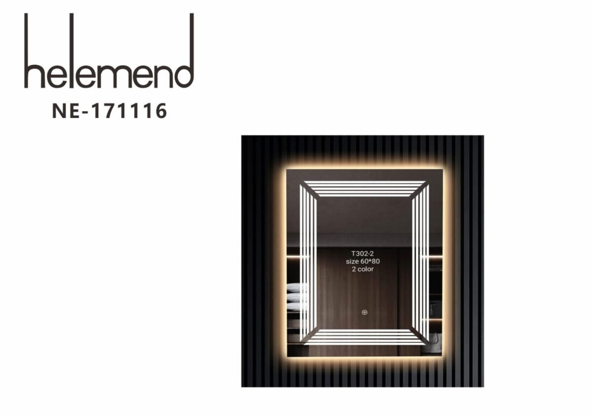 ⁦مرايا ليد 3C مربعة NE-171116⁩ - الصورة ⁦1⁩