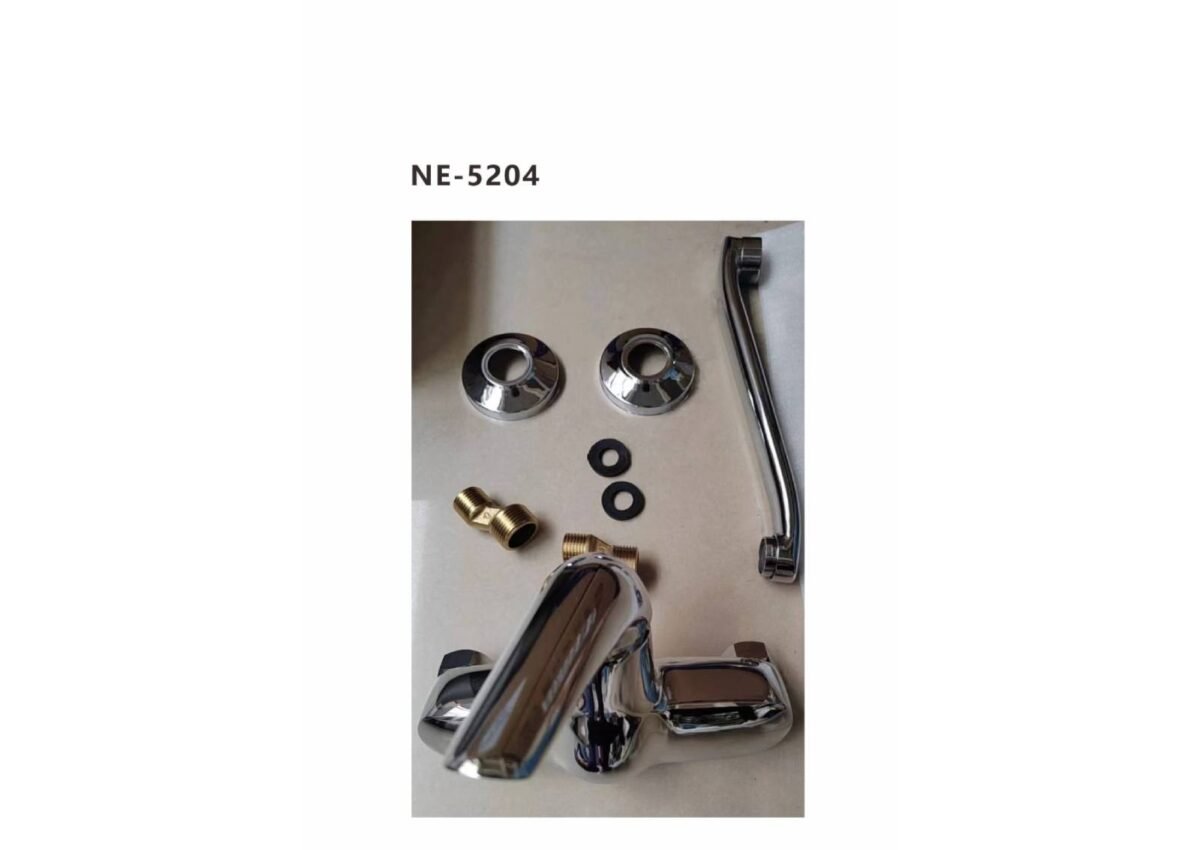 ⁦خلاط مجلى جدار اتوماتيك كروم NE-5204 S1⁩ - الصورة ⁦1⁩