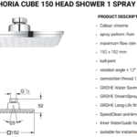 طاسة دش مربع  -2770500F-GROHE