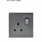 فيش ثلاثي  مع  مفتاح   رصاصي   41207 -HI