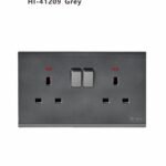 فيش مجوز مع  لمبة   رصاصي   41209 -HI